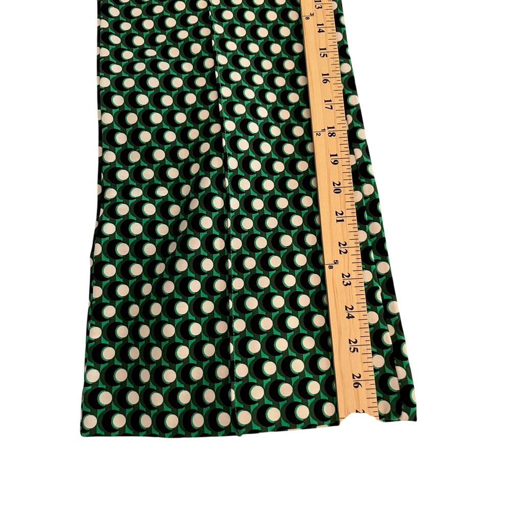 Maeve Green & White Geometric Cropped Pants - Picture 8 of 8